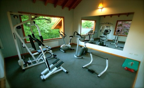 Vista del gimnasio del complejo